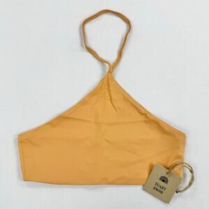 Toast Swim x Free People Apex Halter Bikini Swim Top Women's Small Sandstone